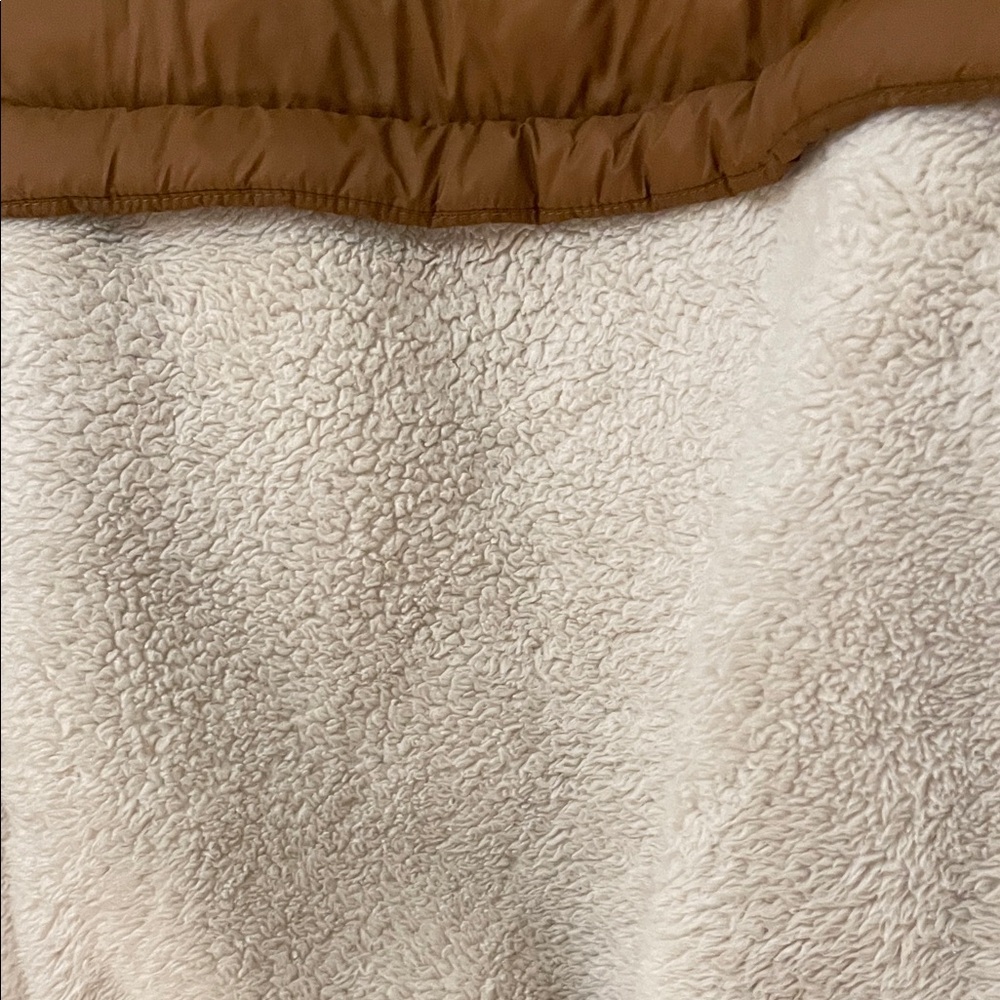 LANE BRYANT UGC Women’s Size 14/16 Brown Cream Puffer Jacket with Pink Accents - Picture 15 of 15